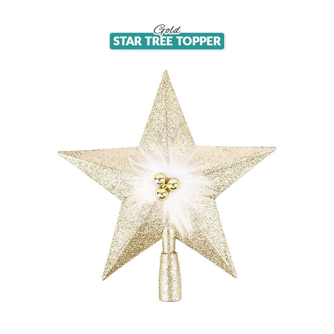 Gold Star Tree Topper - aliakbardecoration