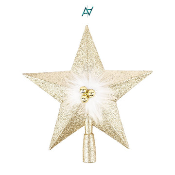 Gold Star Tree Topper - aliakbardecoration