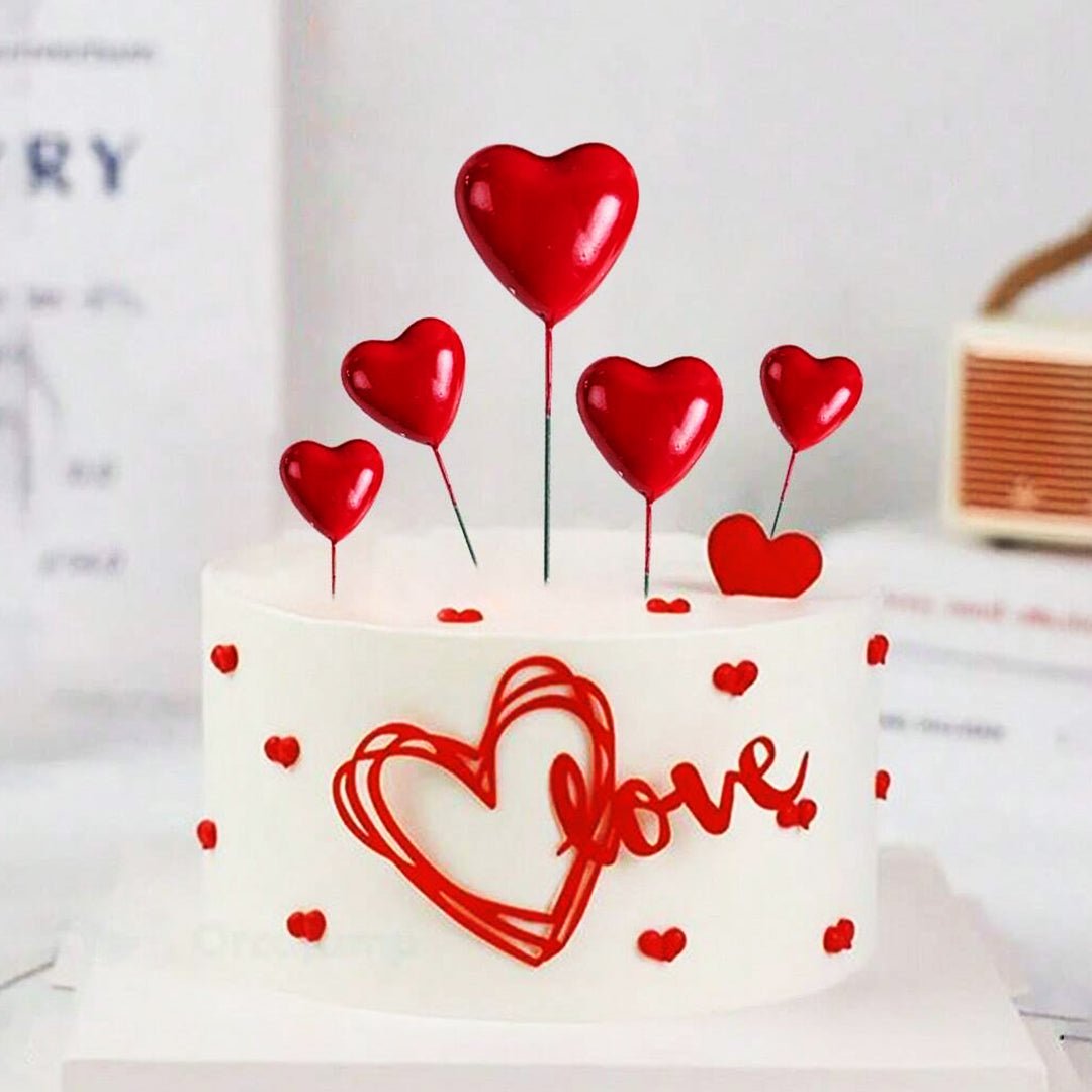 Heart Cake Topper - aliakbardecoration