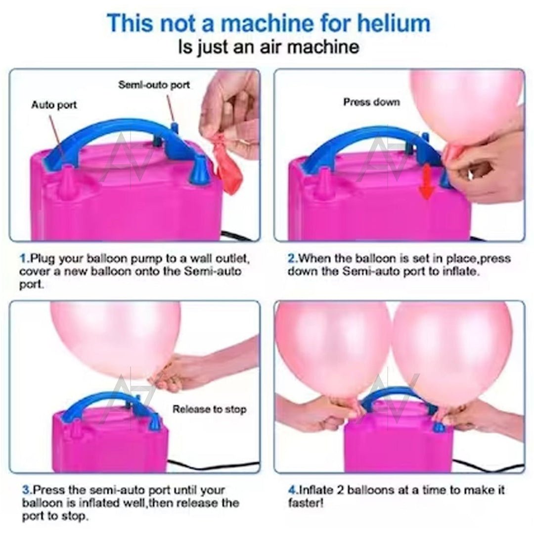 High Performance Balloon Machine Double Nozel - aliakbardecoration