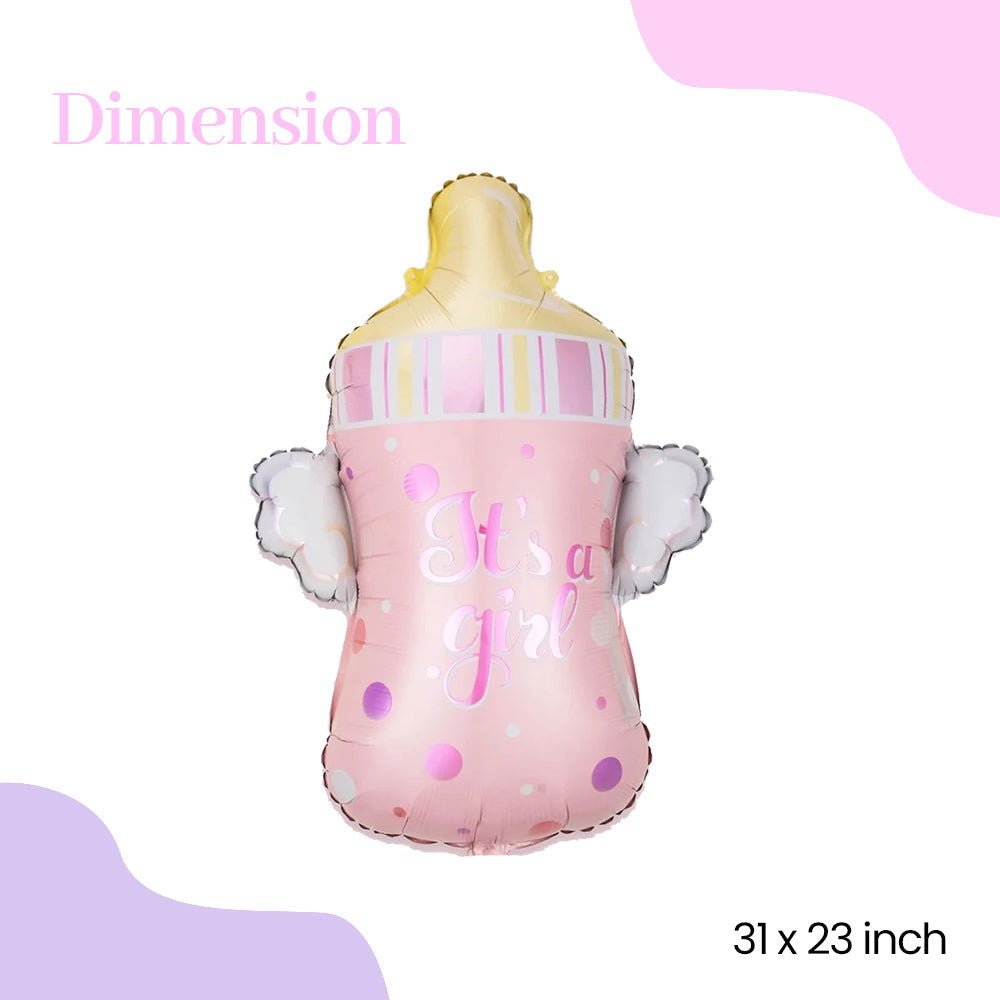 Its a Girl Feeder Shaped Foil Balloon - aliakbardecoration