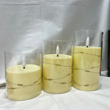 Battery Operated Acrylic LED Candle (3 Sizes Available)