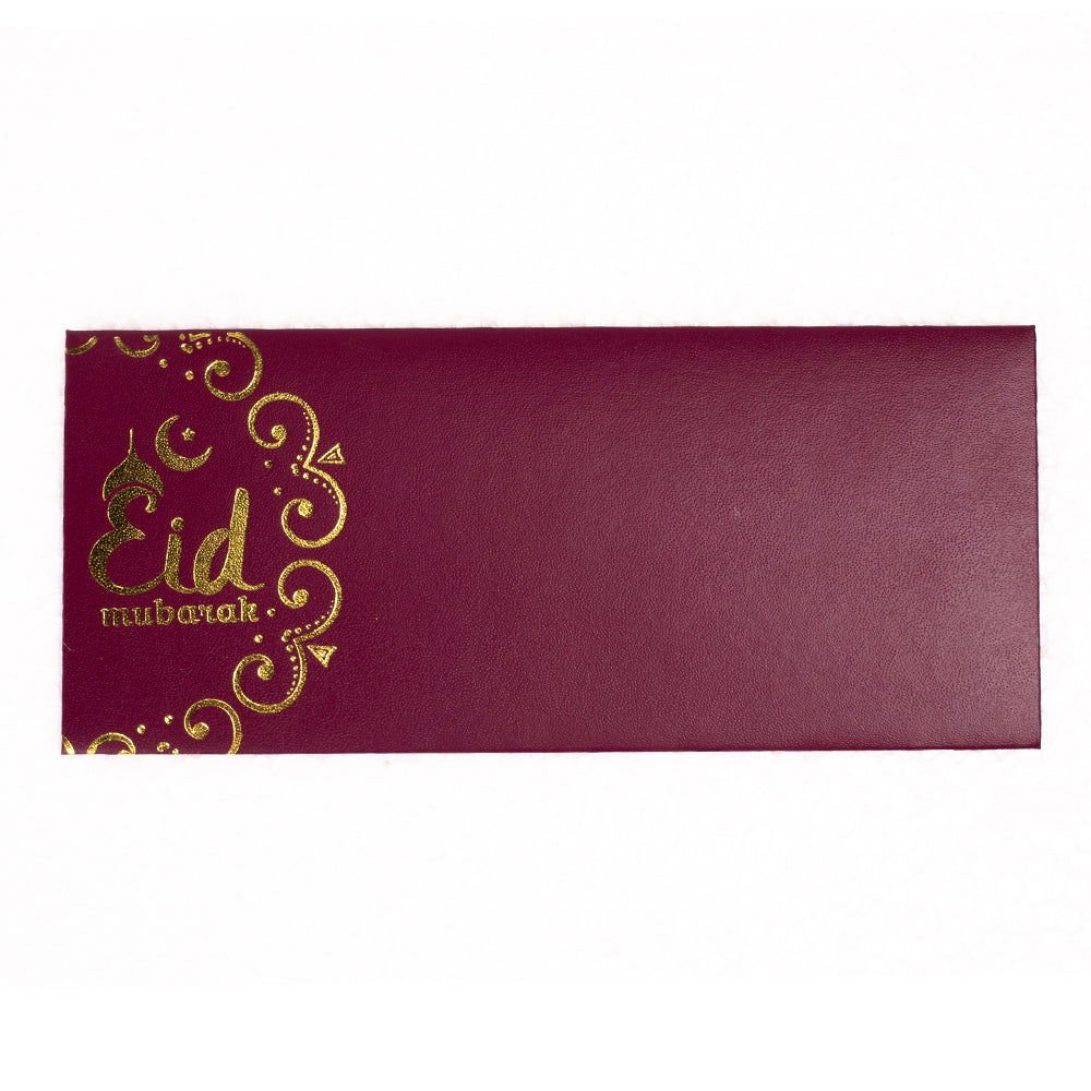 Maroon Eid Mubarak Envelopes - aliakbardecoration