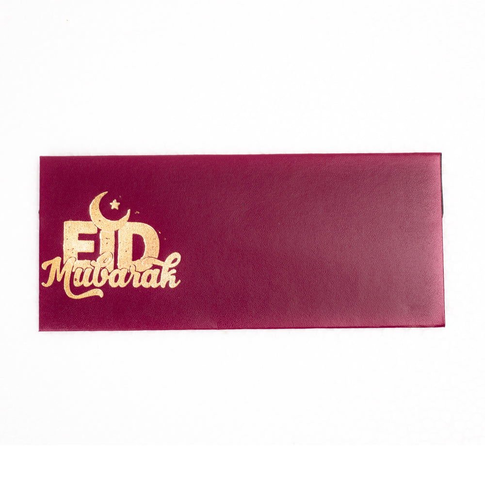 Maroon Eid Mubarak Envelopes - aliakbardecoration