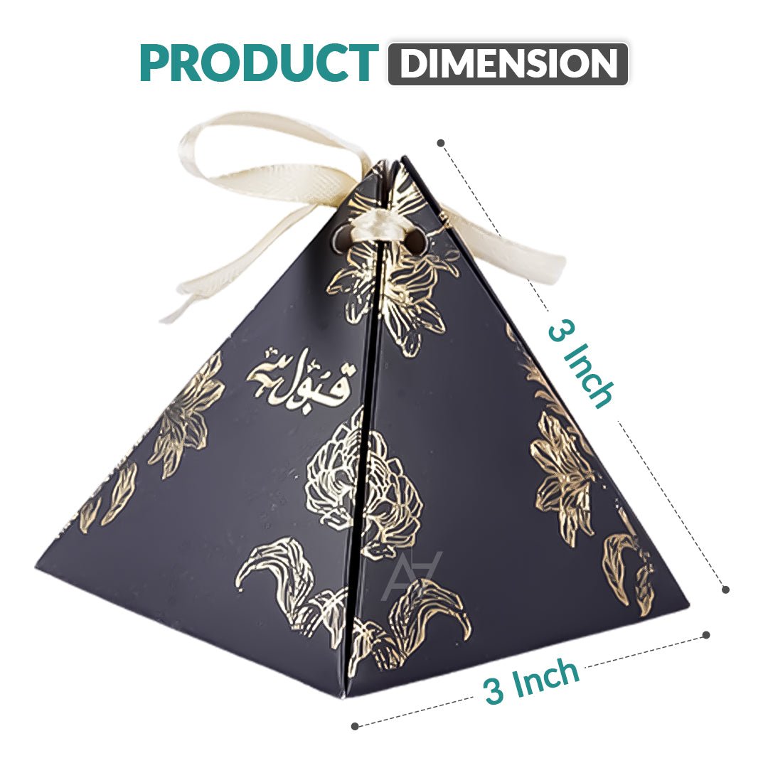Nikkah Bid Pyramid Pouches - aliakbardecoration