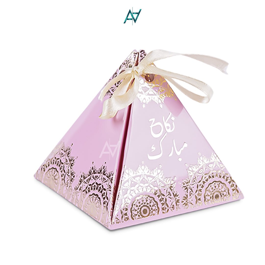 Nikkah Bid Pyramid Pouches - aliakbardecoration
