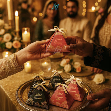 Nikkah Bid Pyramid Pouches - aliakbardecoration