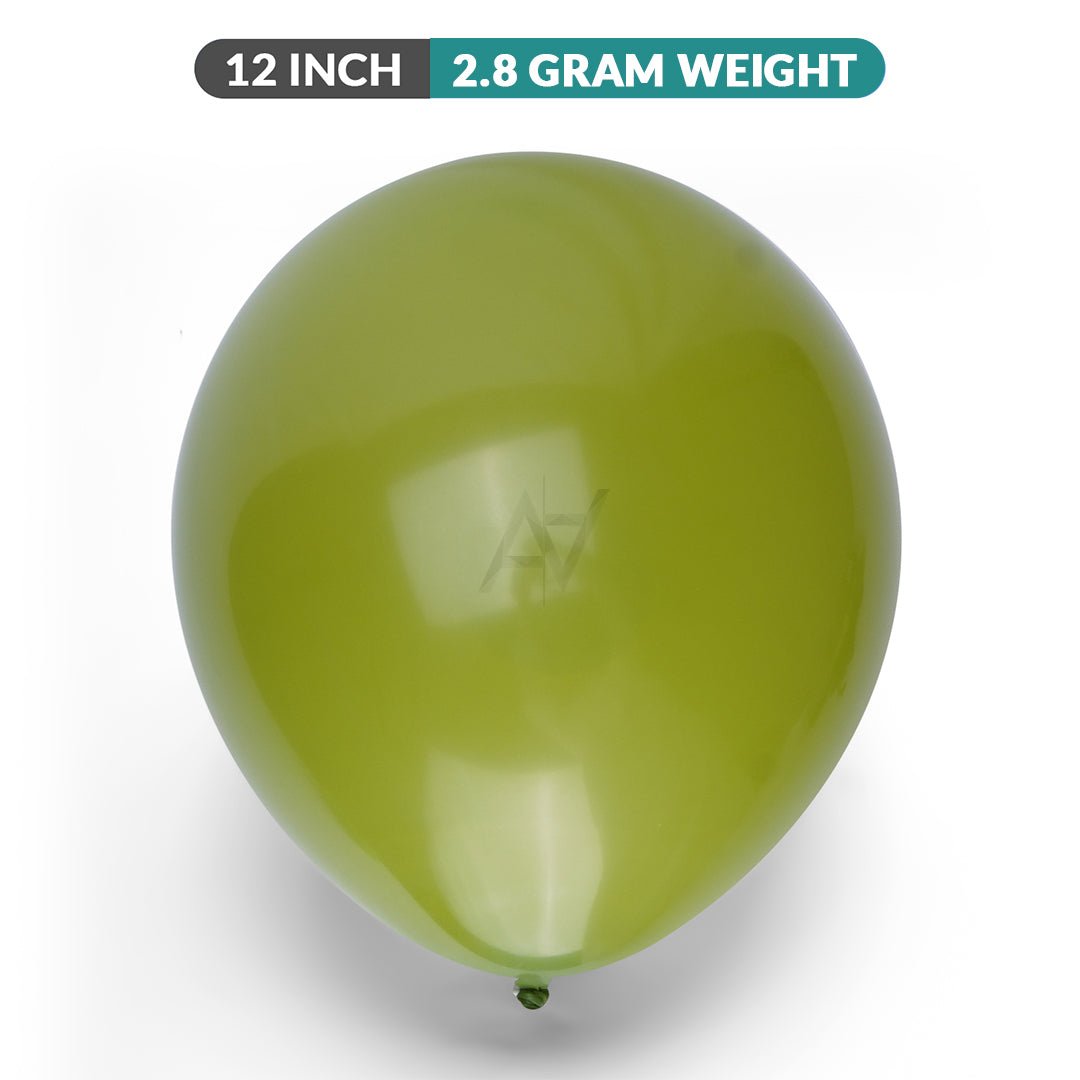 Olive Green latex Balloons - aliakbardecoration