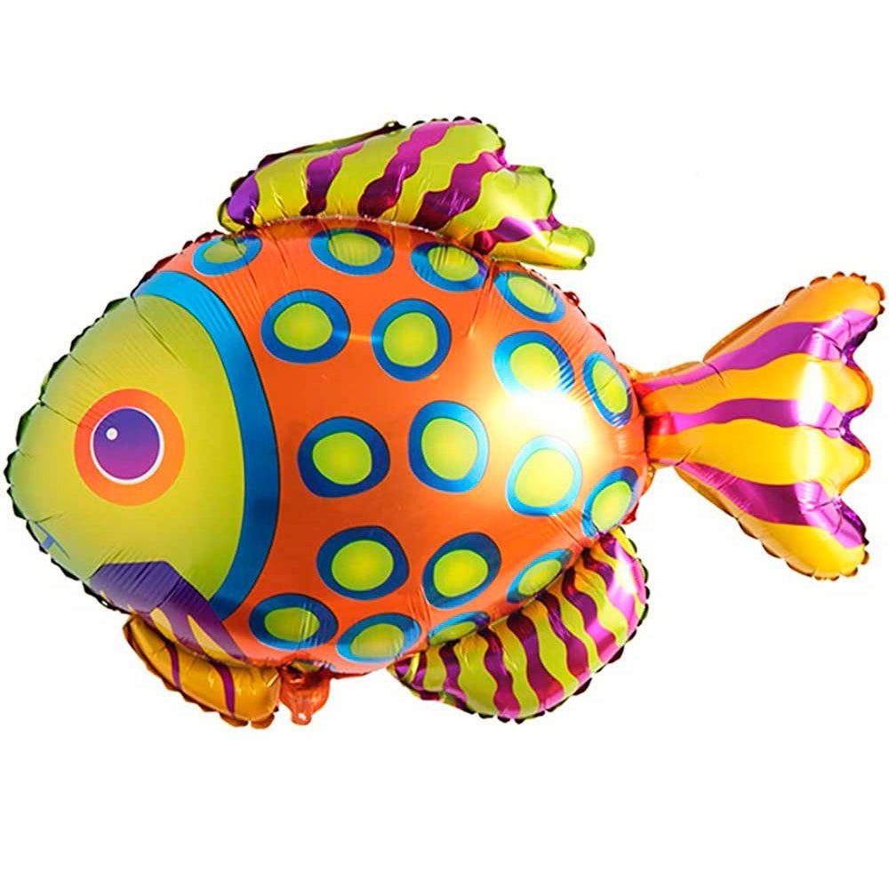Orange Fish Foil Balloons - aliakbardecoration
