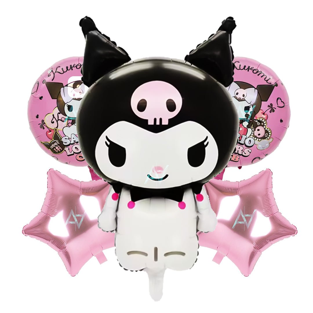 Pack of 10 - 5 pcs Set Sanrio theme foil Balloons - Ali Akbar decoration - aliakbardecoration