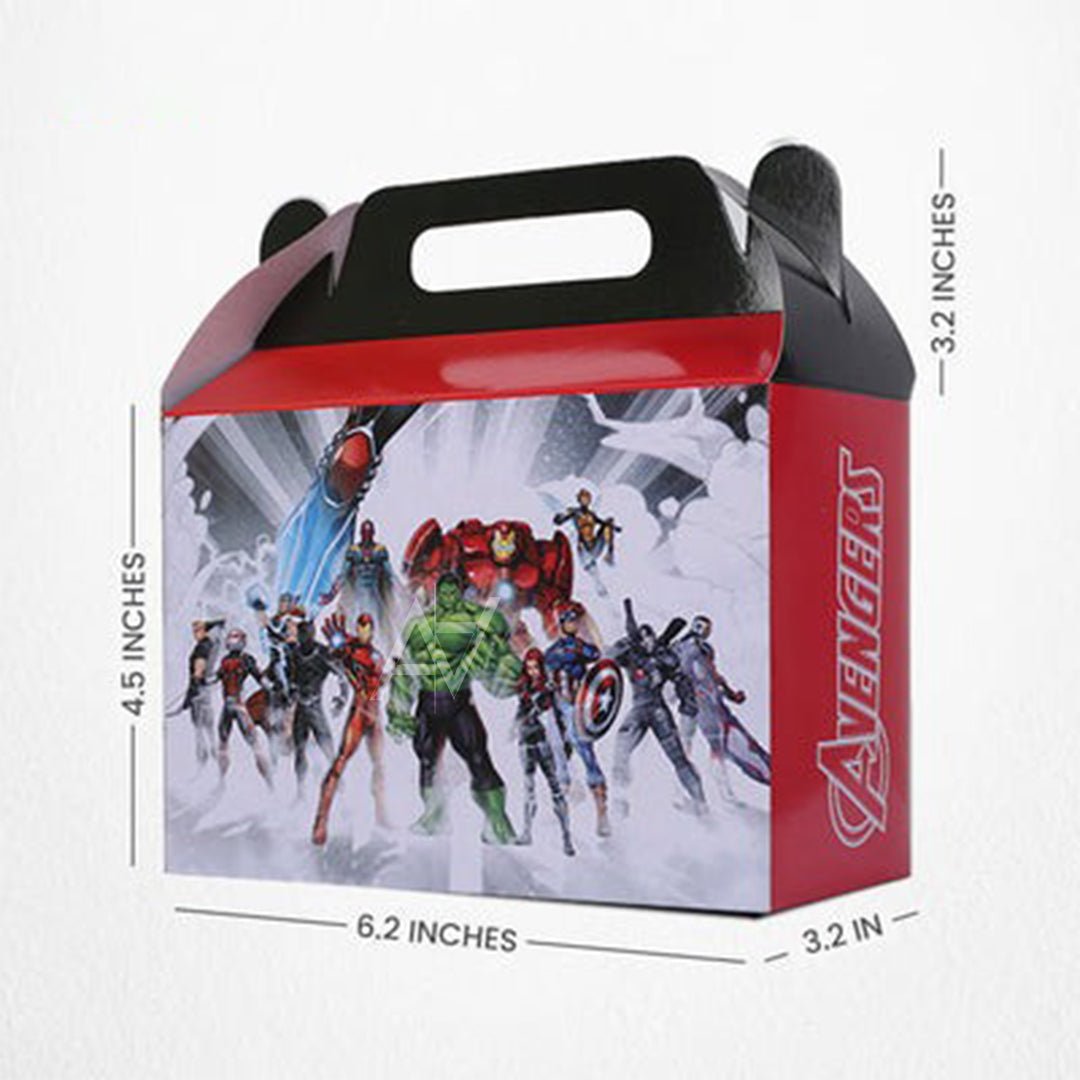 Pack of 10 - Avangers Theme Goodie Boxes - Ali Akbar Decoration - aliakbardecoration