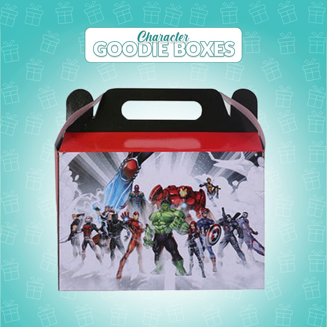 Pack of 10 - Avangers Theme Goodie Boxes - Ali Akbar Decoration - aliakbardecoration