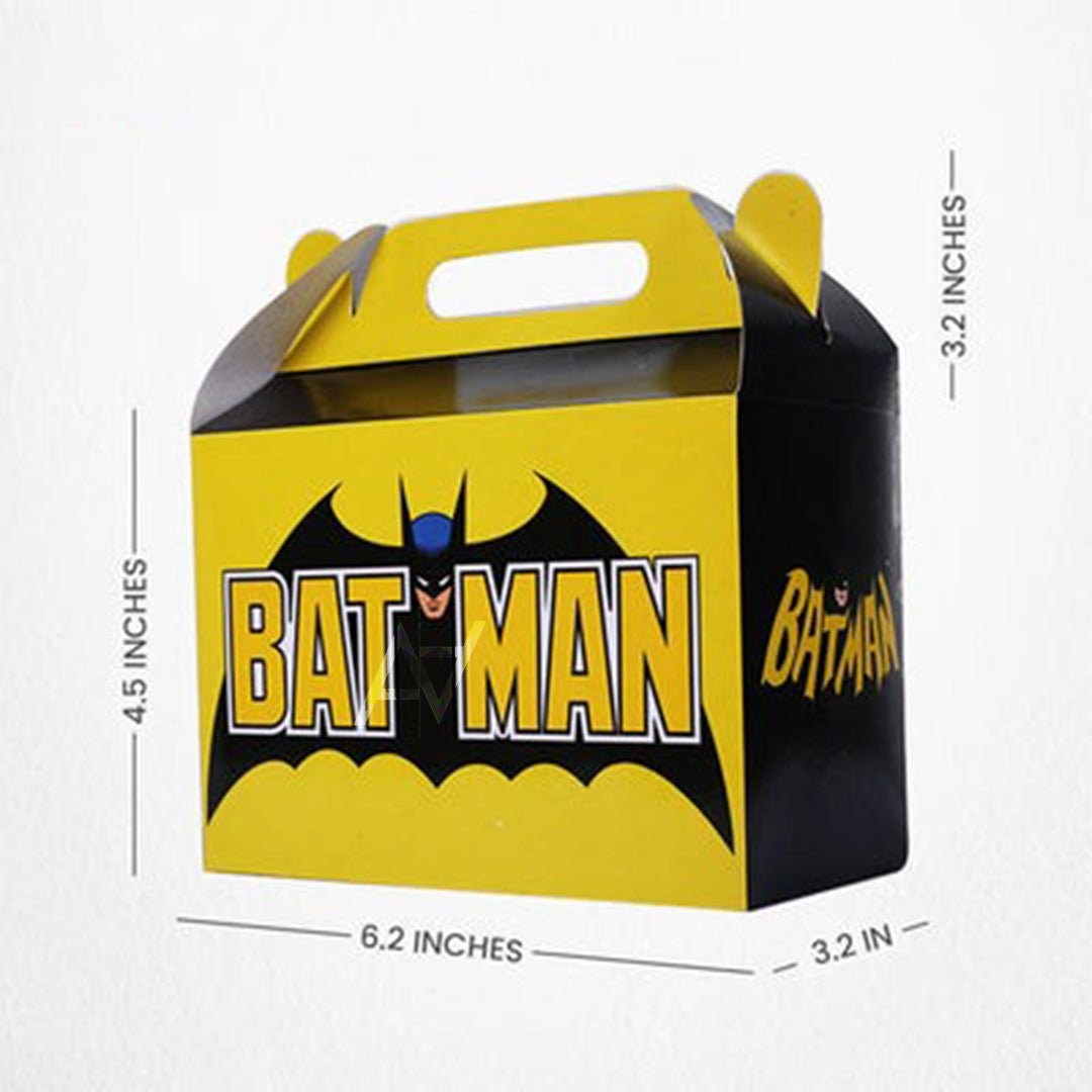 Pack of 10 - Batman Theme Goodie Boxes - Ali Akbar Decoration - aliakbardecoration
