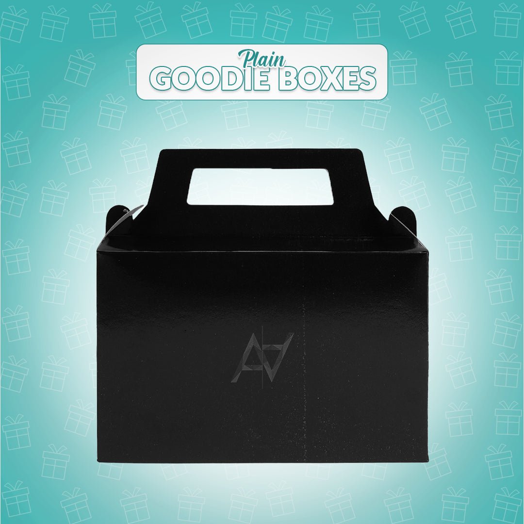 Pack of 10 - Black Goodie Boxes | Perfect for Parties & Events – Ali Akbar Decoration - aliakbardecoration
