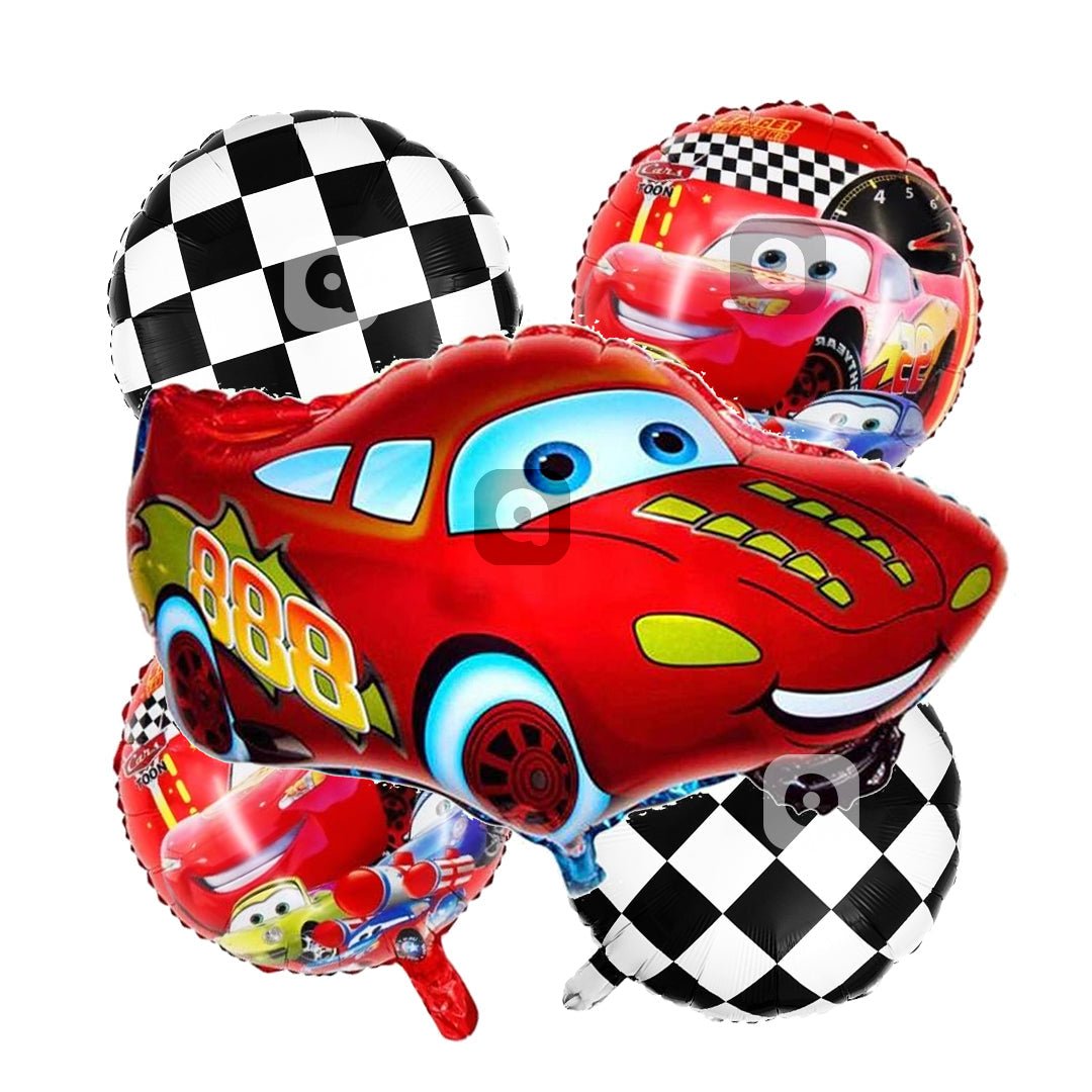 Pack of 10 - Car Foil Balloon - 5 pcs Set - Ali Akbar decoration - aliakbardecoration