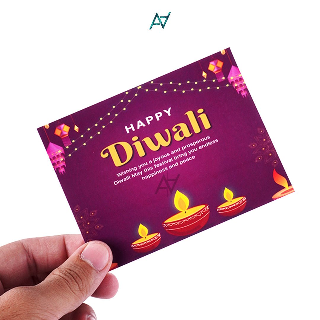 Pack of 10 – Diwali Wishing Cards | Ali Akbar Decorations - aliakbardecoration