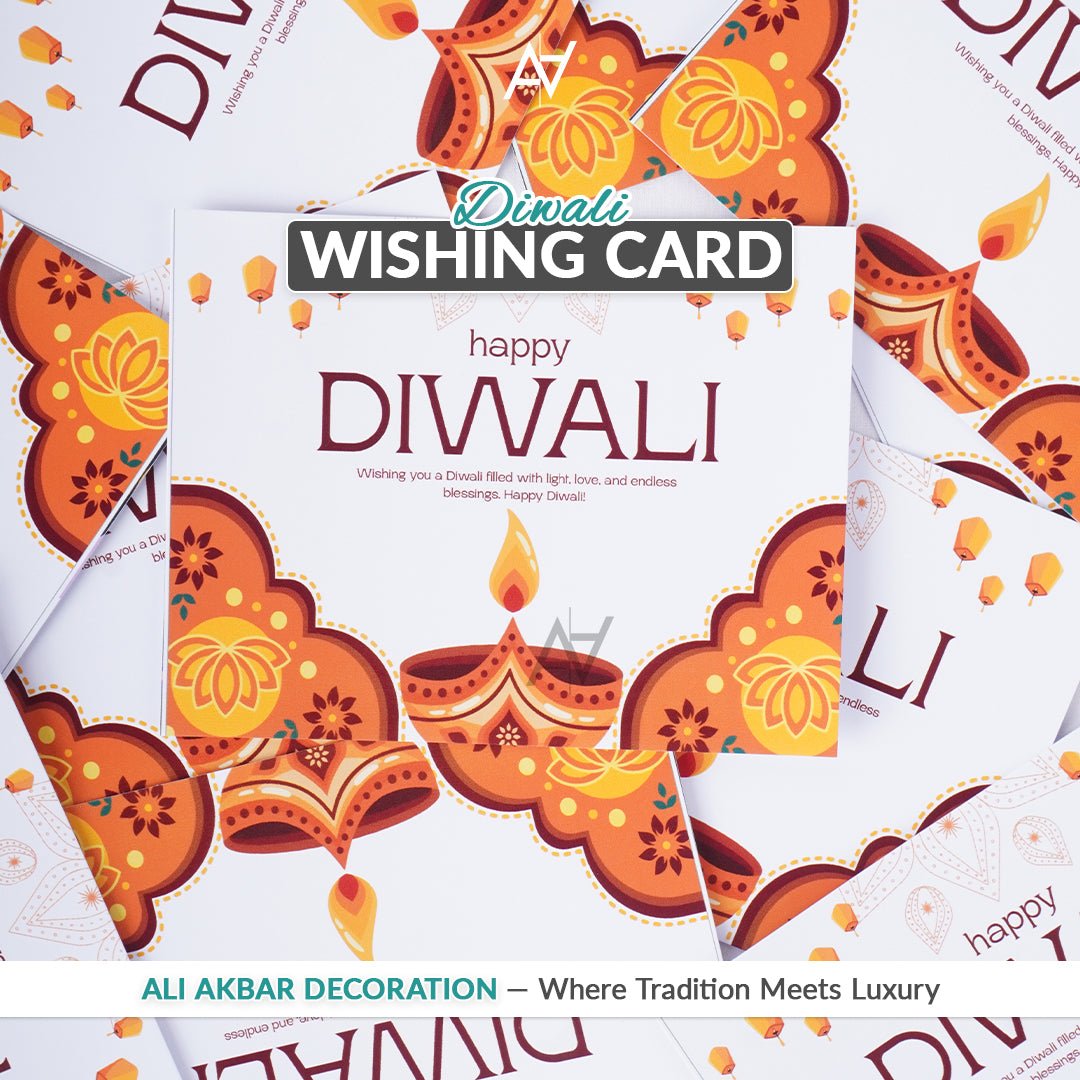 Pack of 10 – Diwali Wishing Cards | Ali Akbar Decorations - aliakbardecoration