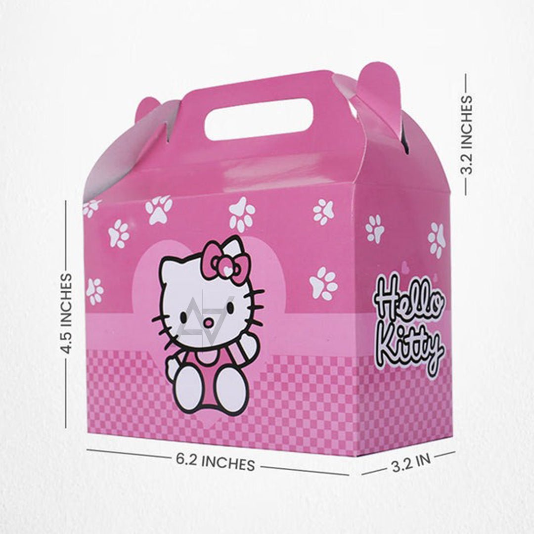 Pack of 10 - Hello Kitty Theme Goodie Boxes - Ali Akbar Decoration - aliakbardecoration