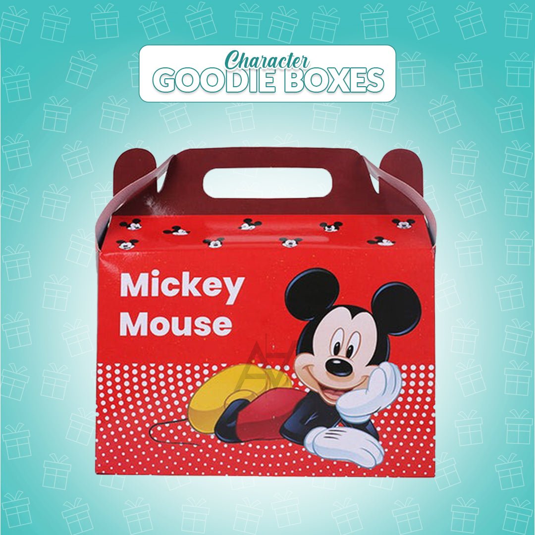 Pack of 10 - Mickey Mouse Theme Goodie Boxes - Ali Akbar Decoration - aliakbardecoration