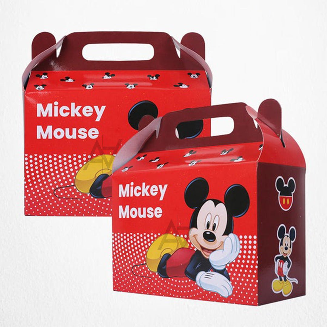 Pack of 10 - Mickey Mouse Theme Goodie Boxes - Ali Akbar Decoration - aliakbardecoration