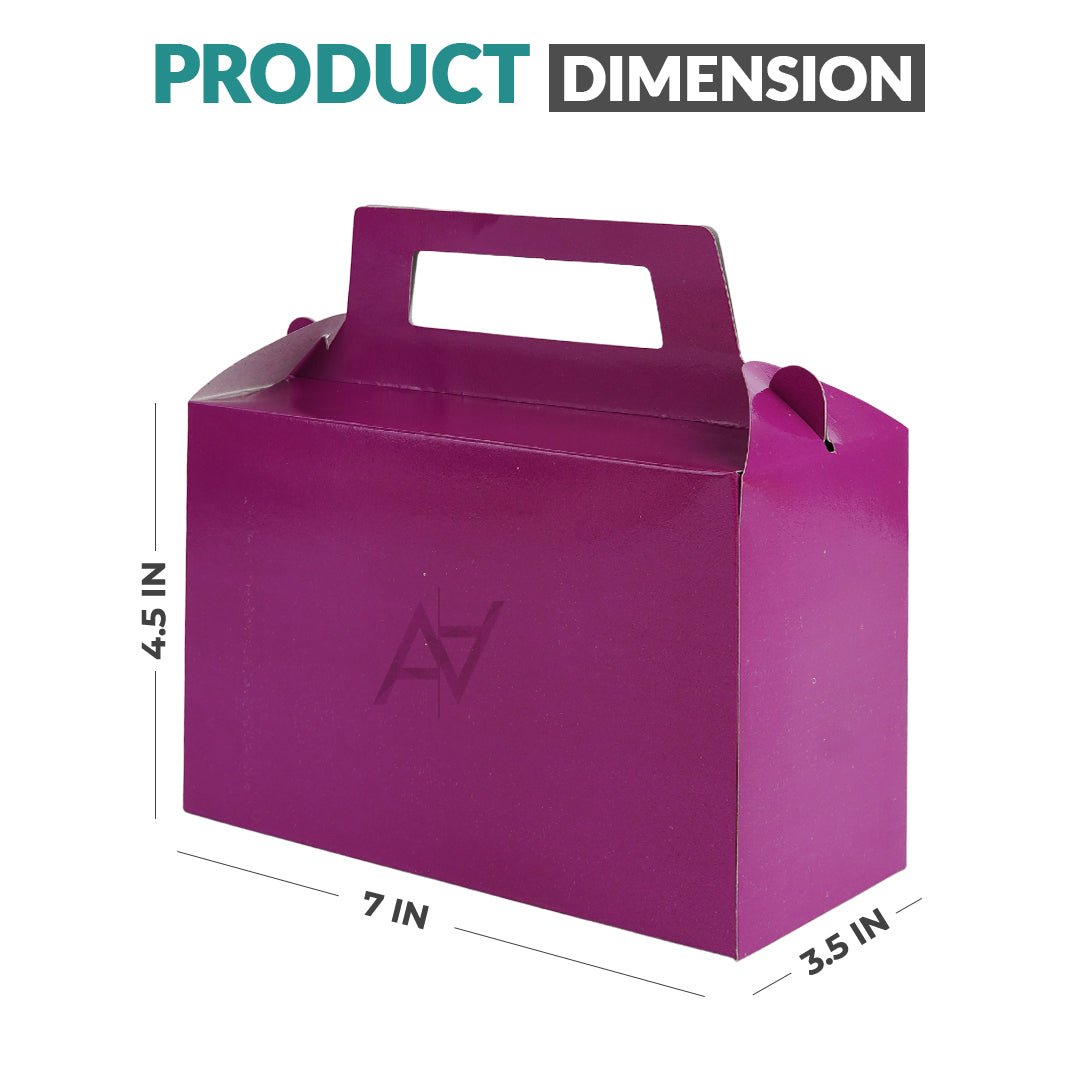 Pack of 10 - Purple Goodie Boxes | Perfect for Parties & Events – Ali Akbar Decoration - aliakbardecoration