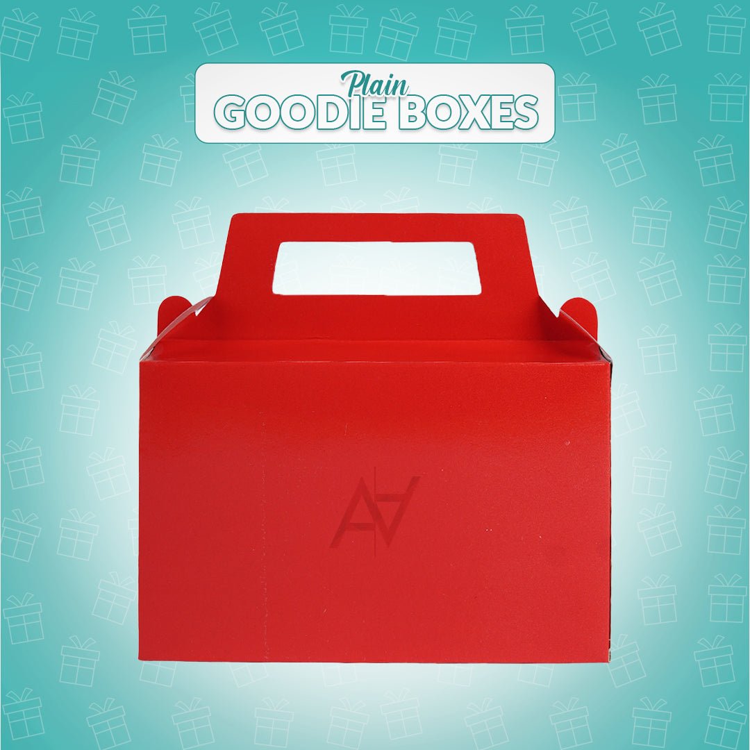 Pack of 10 - Red Goodie Boxes | Perfect for Parties & Events – Ali Akbar Decoration - aliakbardecoration