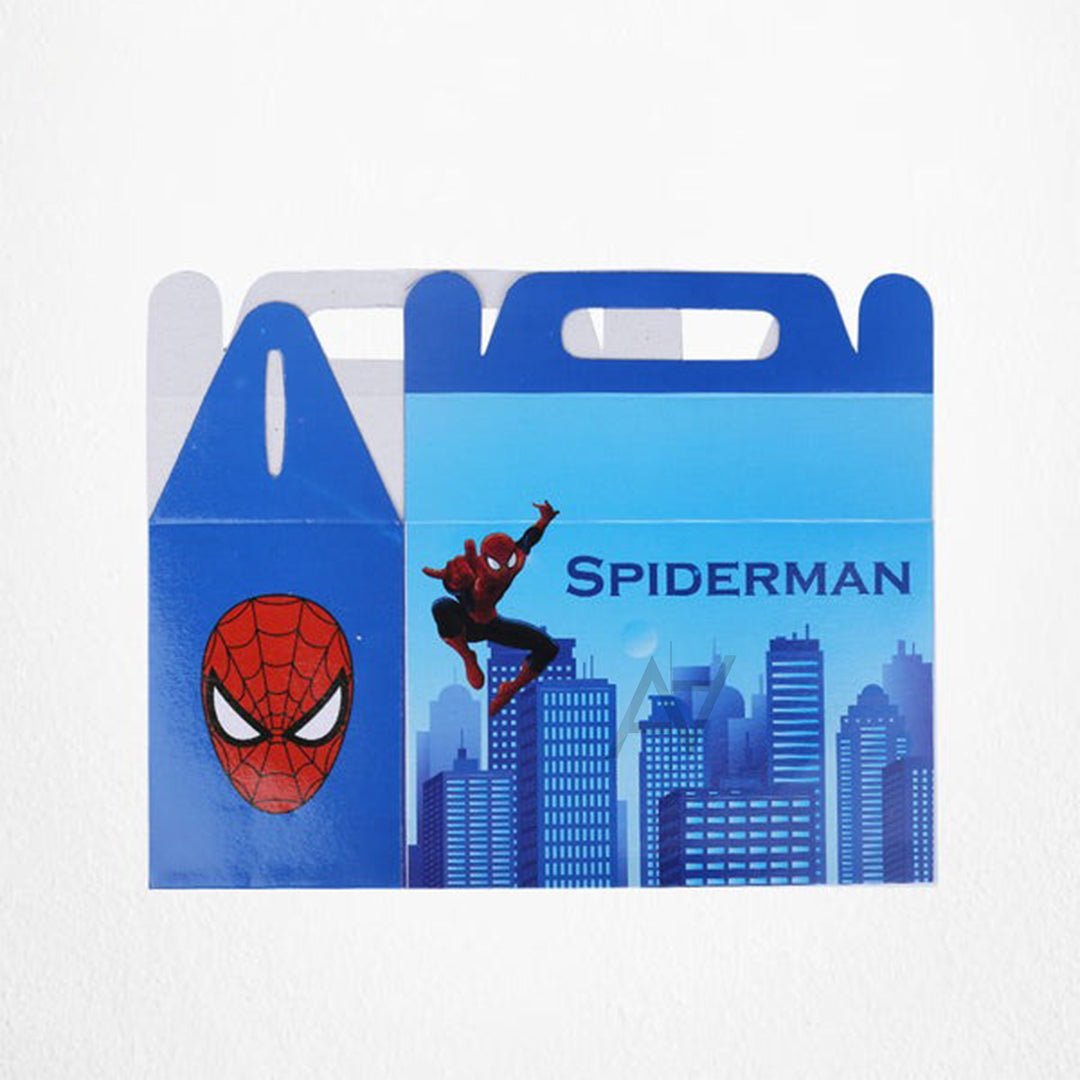 Pack of 10 - Spider Man Theme Goodie Boxes - Ali Akbar Decoration - aliakbardecoration