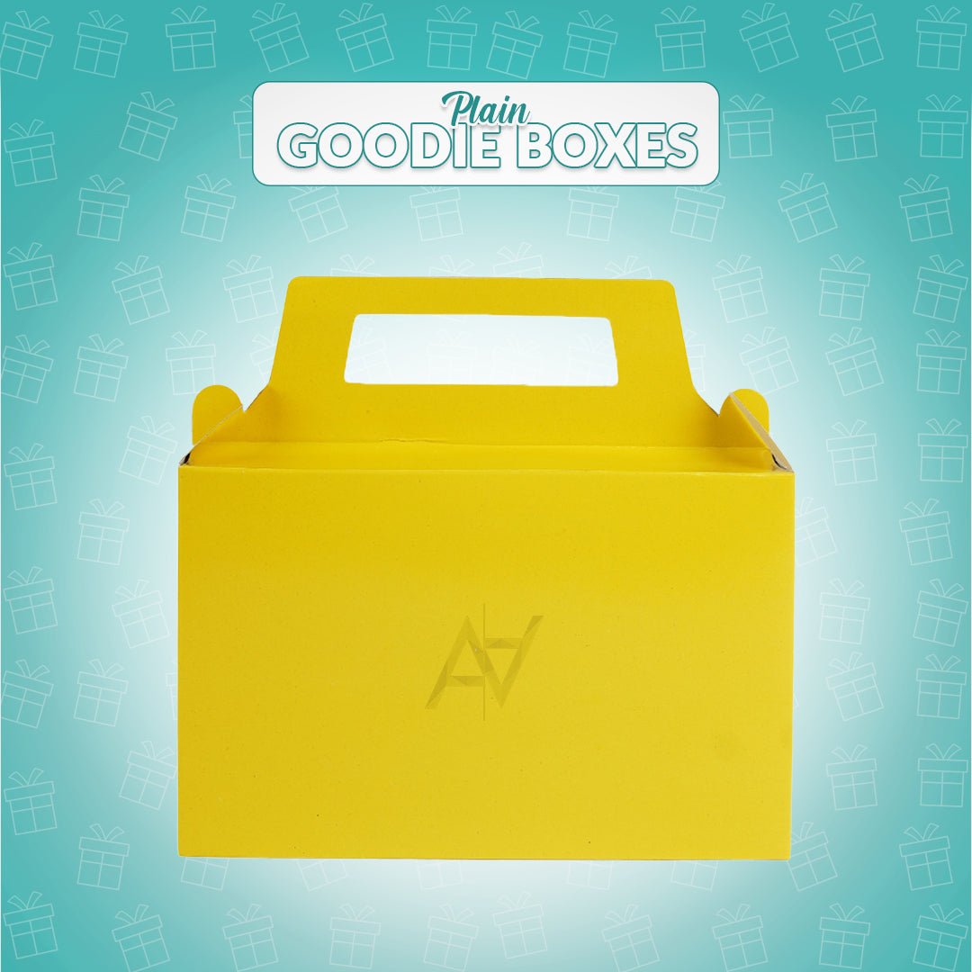 Pack of 10 - Standard Yellow Goodie Boxes | Perfect for Parties & Events – Ali Akbar Decoration - aliakbardecoration