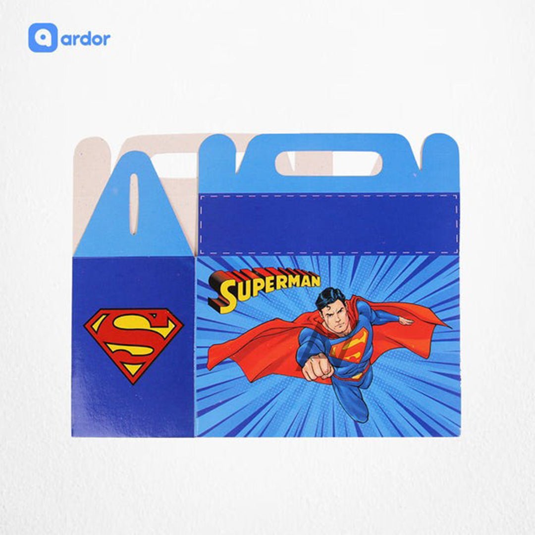 Pack of 10 - Super Man Theme Goodie Boxes - Ali Akbar Decoration - aliakbardecoration