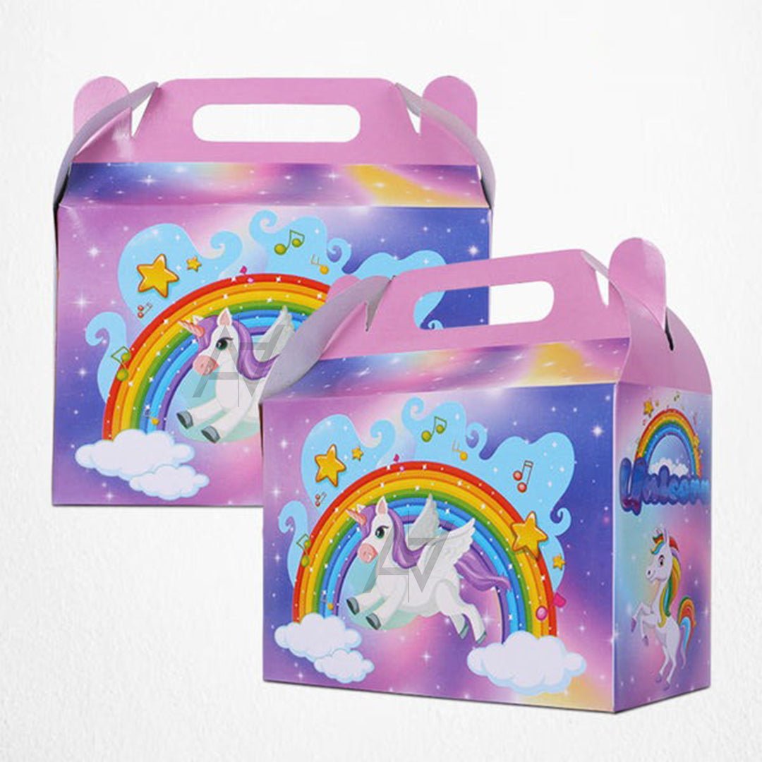 Pack of 10 - Unicorn Theme Goodie Boxes - Ali Akbar Decoration - aliakbardecoration