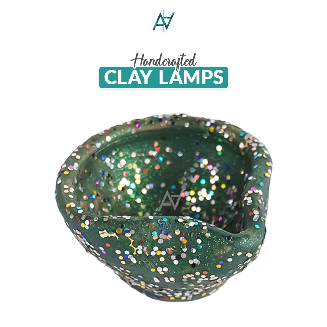 Pack of 6 Clay Lamps – Traditional Diyas for Diwali & Festive Decoration - aliakbardecoration