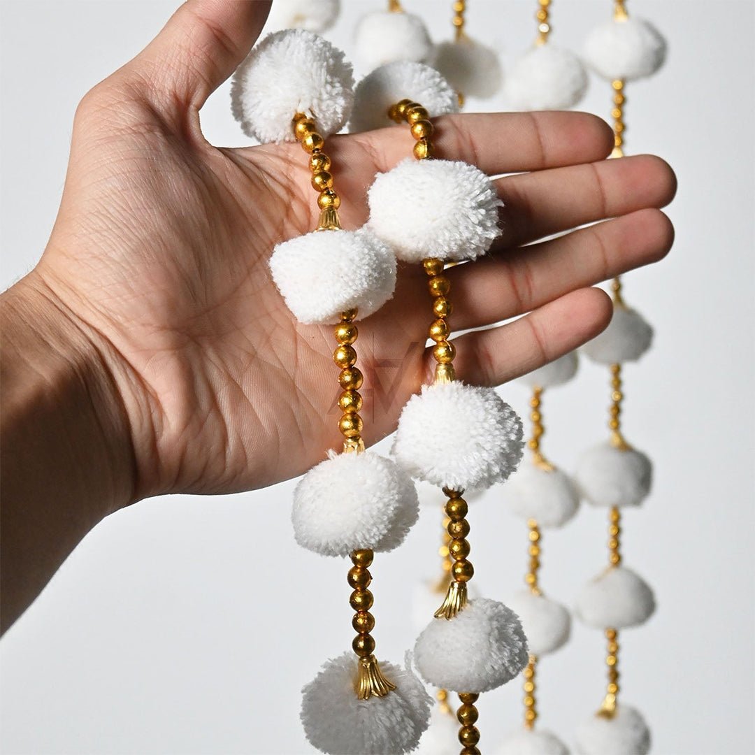 Pom Pom Garland 12 Pcs - aliakbardecoration