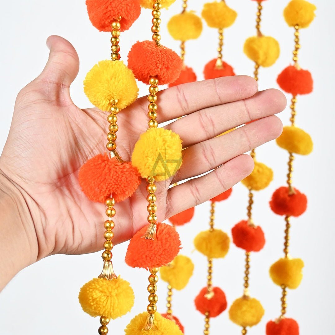 Pom Pom Garland 12 Pcs - aliakbardecoration