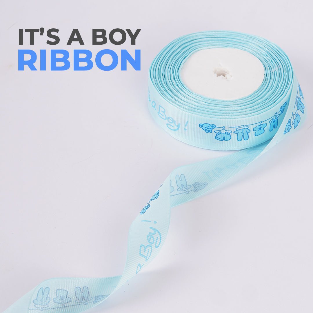 Printed Ribbons Its a Boy 20 Yard - aliakbardecoration