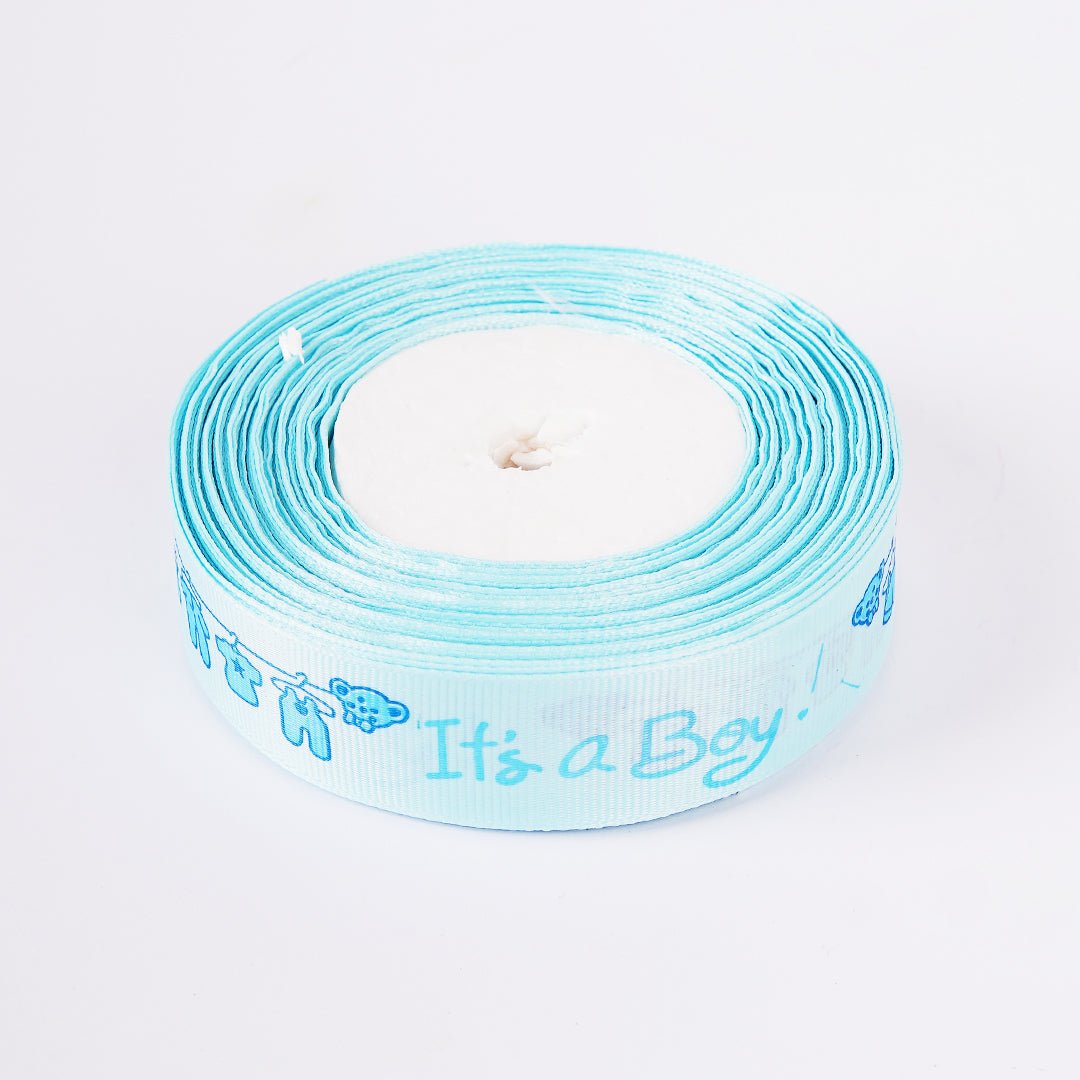 Printed Ribbons Its a Boy 20 Yard - aliakbardecoration