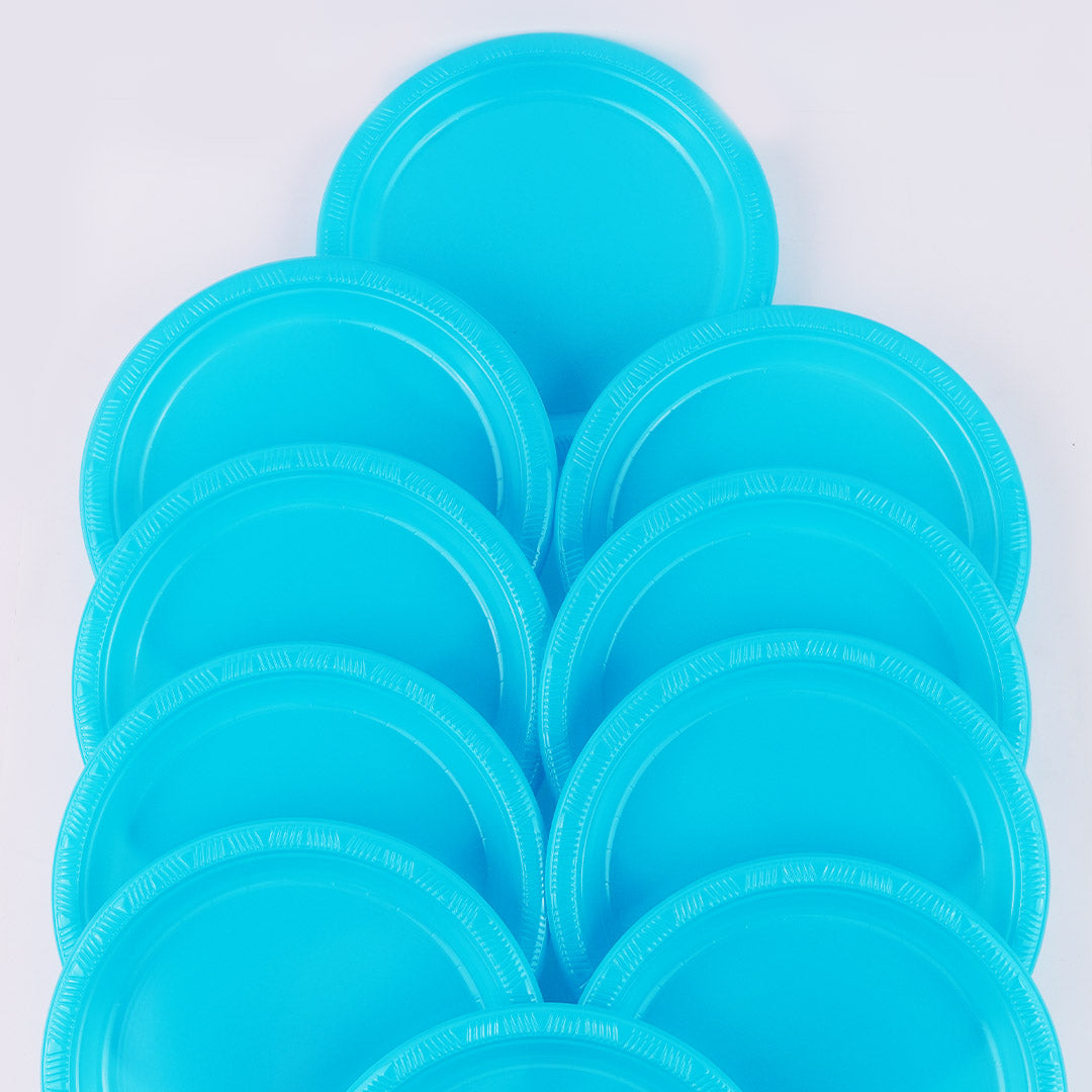 Plain Plastic Plates 10 Pcs