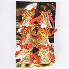 Artificial Christmas Bell 6 Pcs For Christmas Party Decor