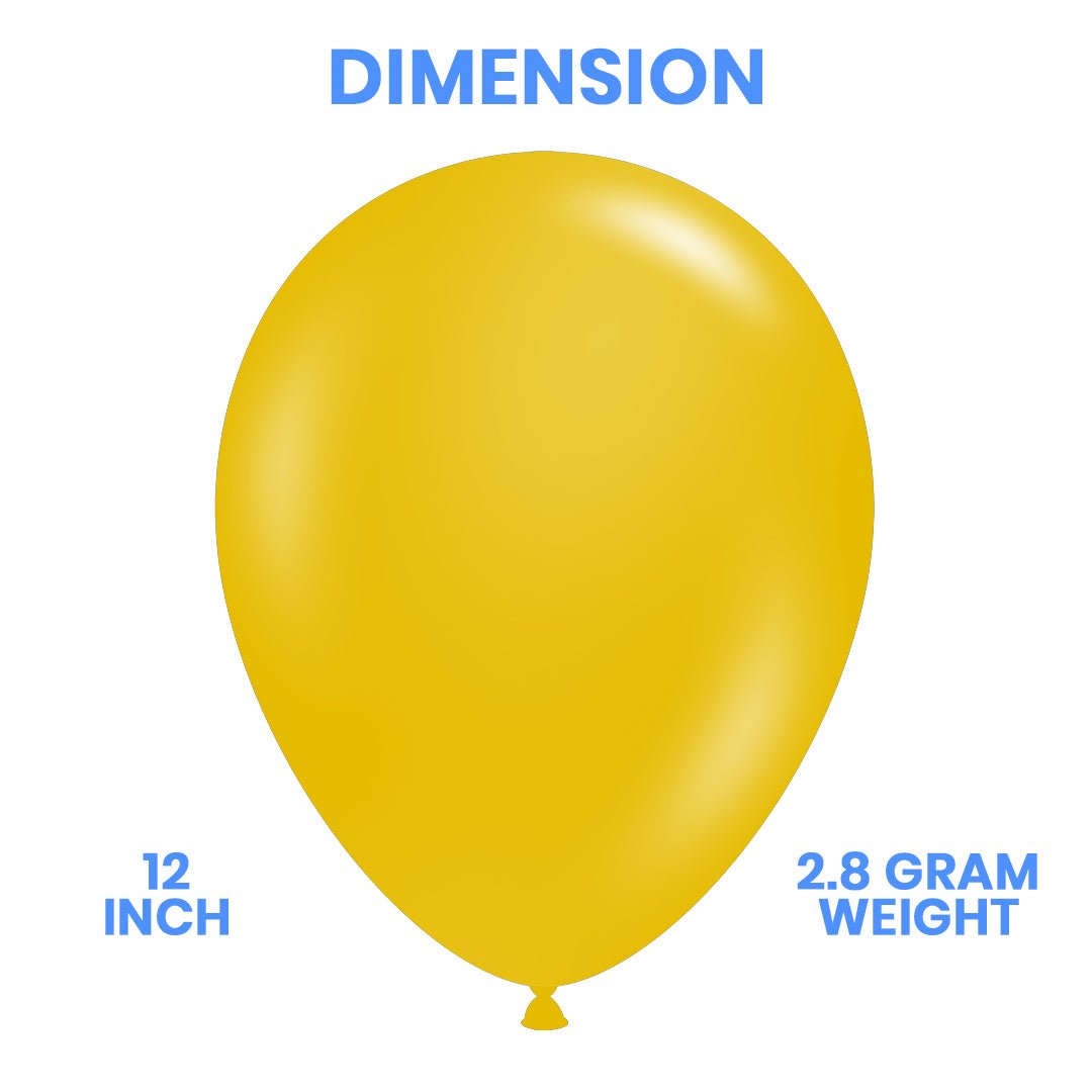 Qualified Yellow 2.8 Latex Balloon - aliakbardecoration