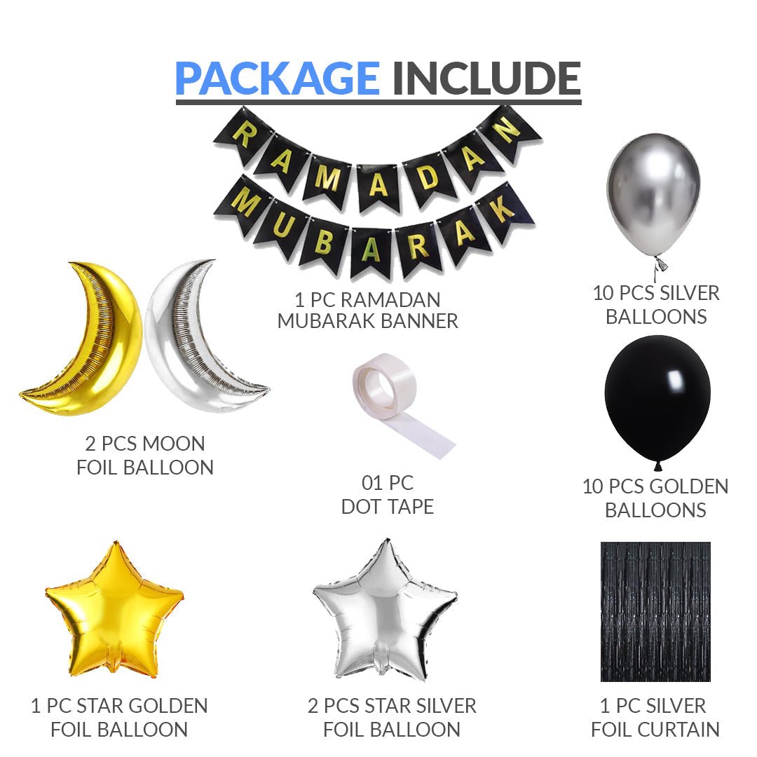 Ramadan Ultimate Bundle Golden Theme - aliakbardecoration