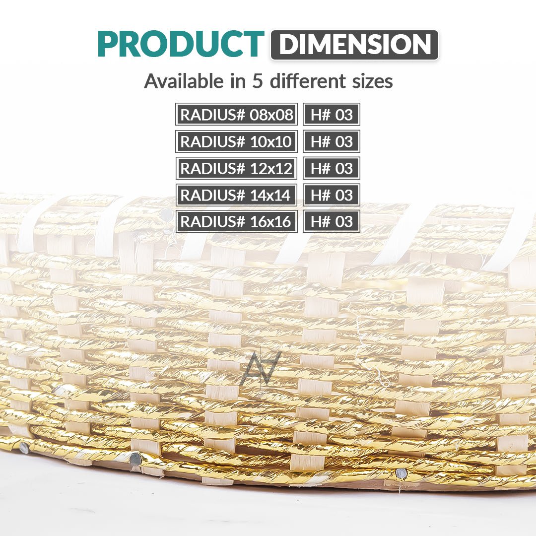 Round Jute Serving & Storage Tray for Home Decor - aliakbardecoration