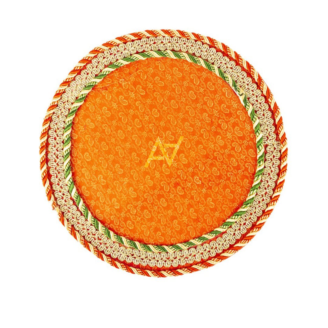 Round Shaped Decorated Tray - aliakbardecoration