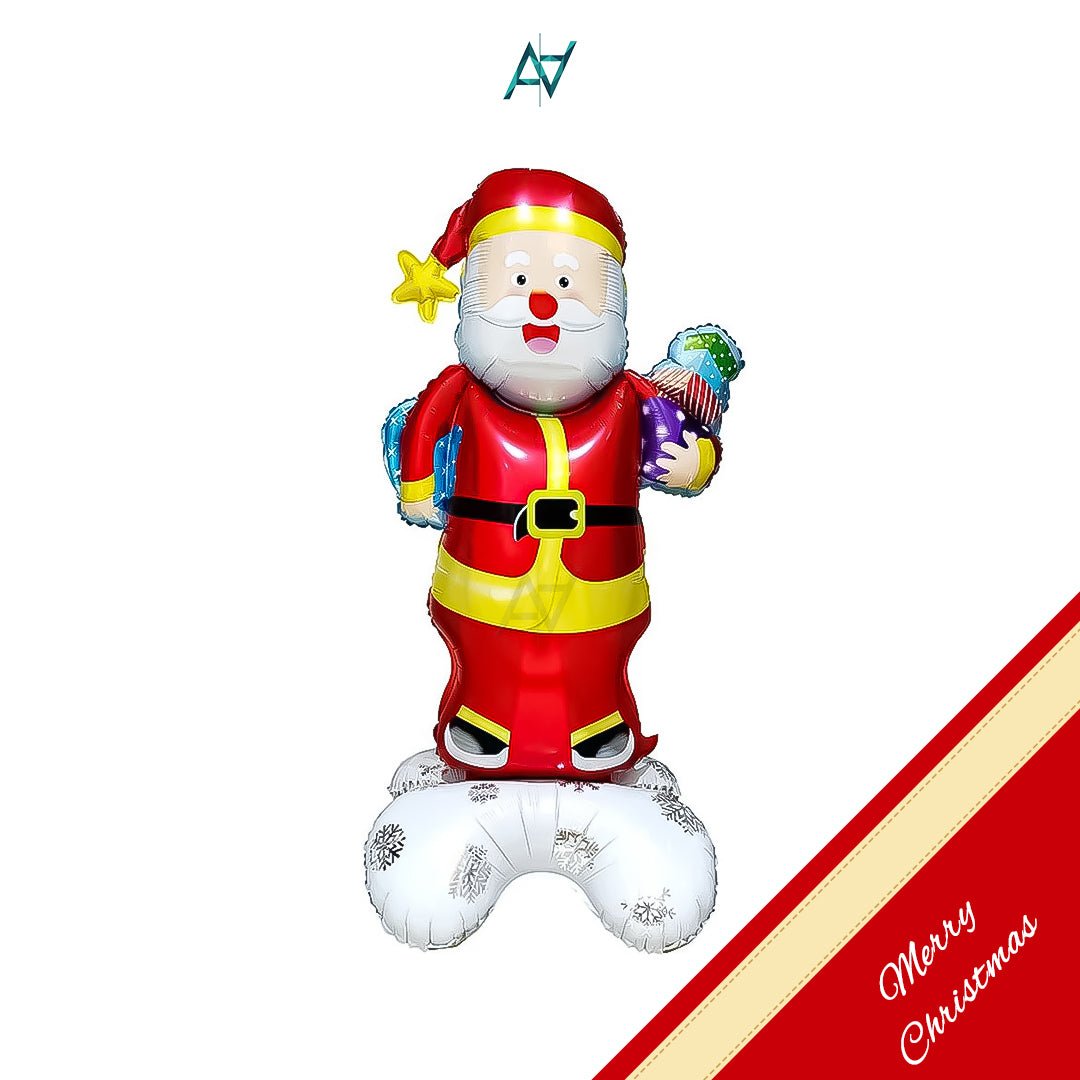 Santa Foil Balloon – Standing Balloon Decoration - aliakbardecoration