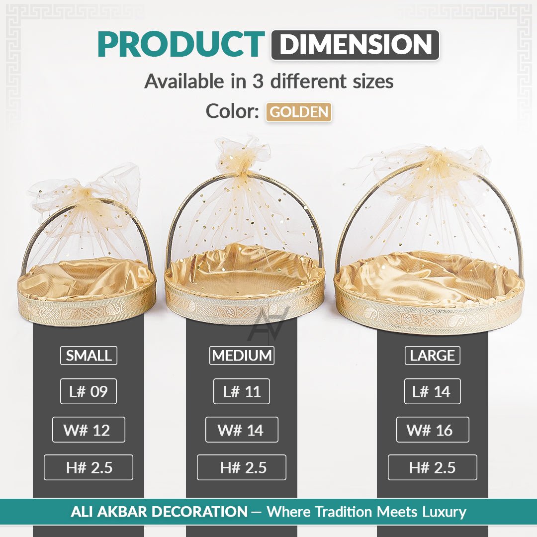 Set of 3 – Round Satin Basket Set in 8 Multi Colors | Ali Akbar Decoration - aliakbardecoration