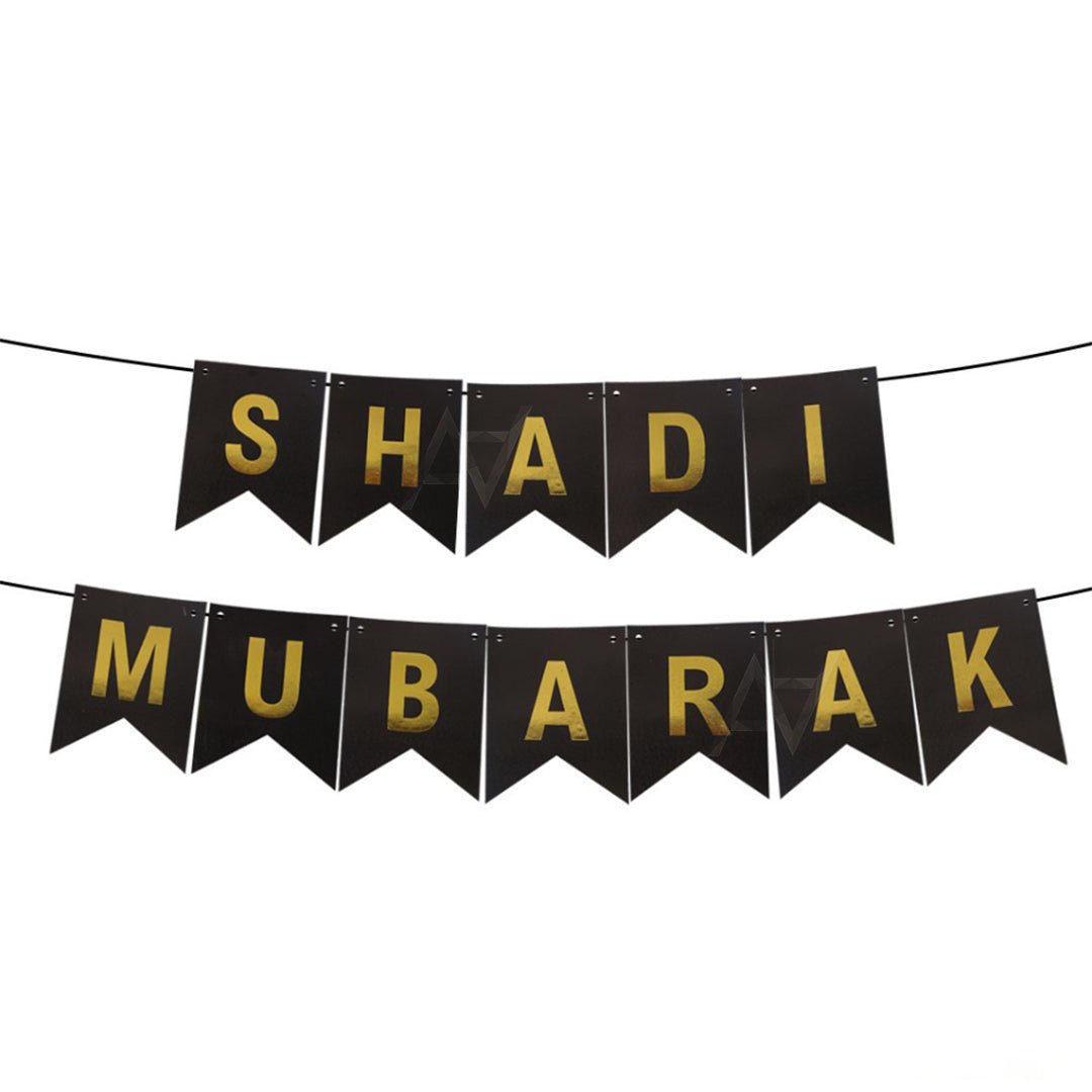 Shadi Mubarak Hanging Banner - aliakbardecoration