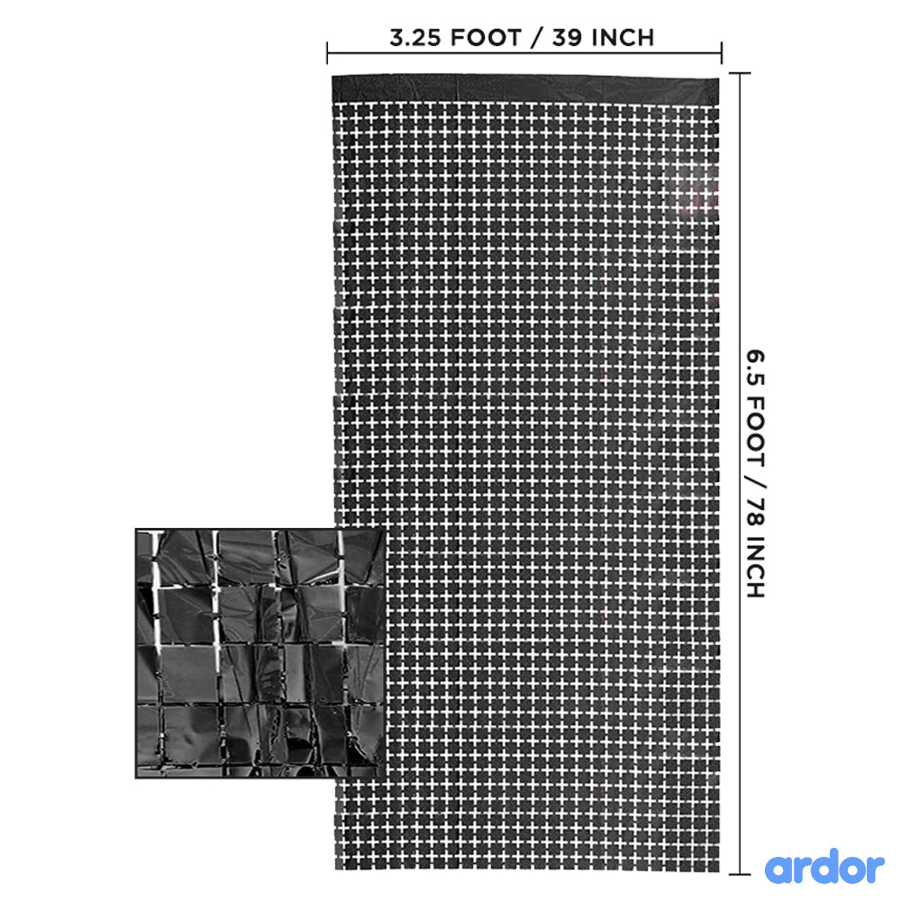 Small Box Foil Curtains - aliakbardecoration