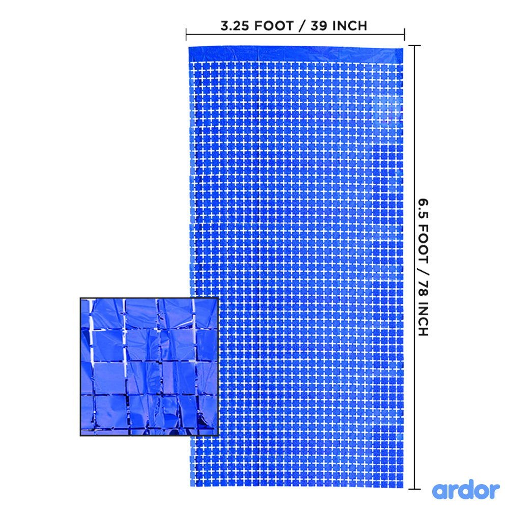 Small Box Foil Curtains - aliakbardecoration