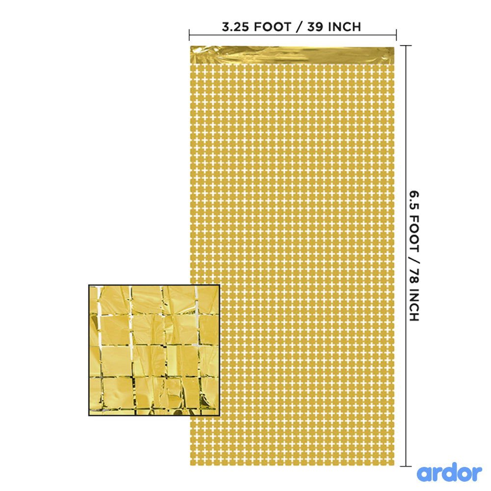 Small Box Foil Curtains - aliakbardecoration