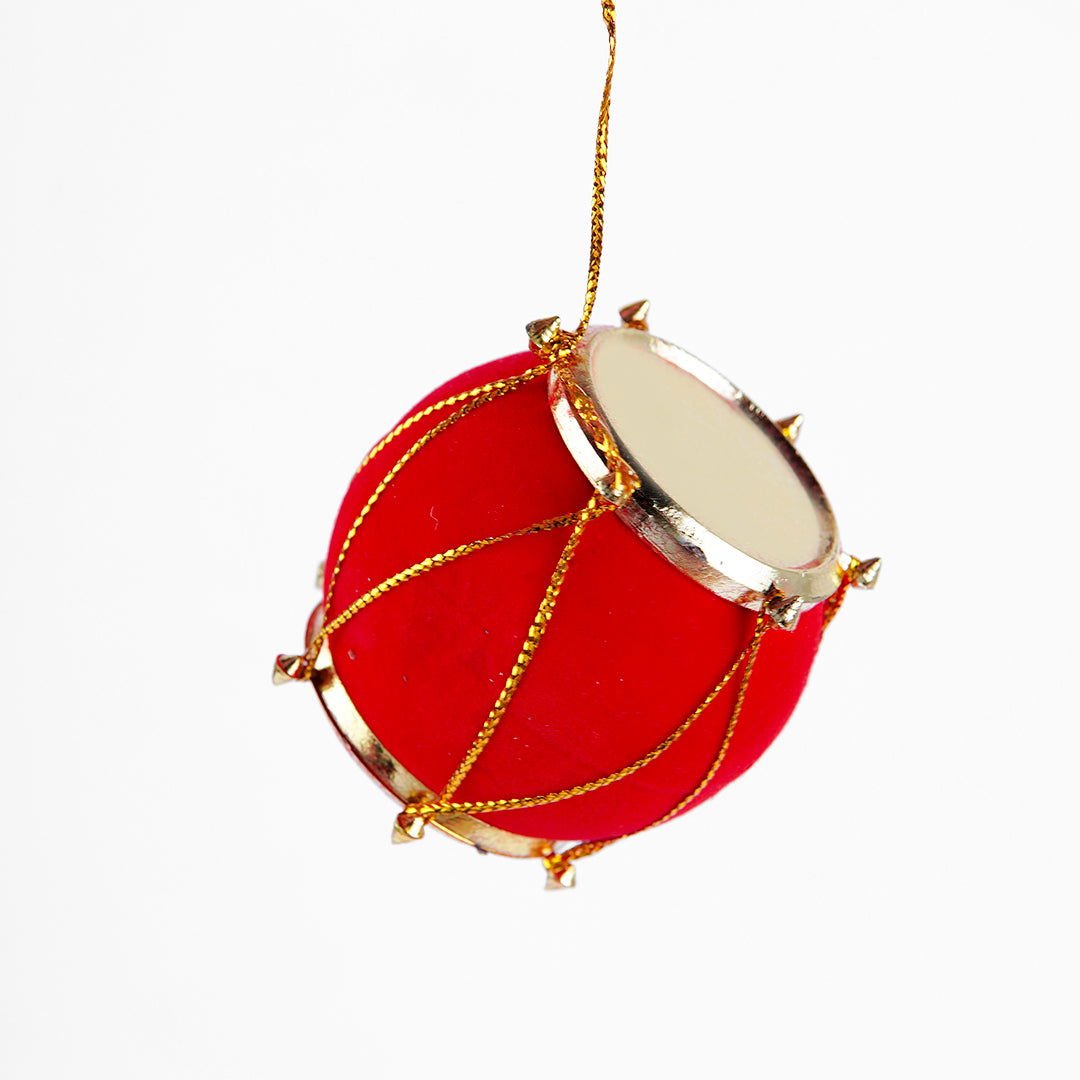 Small Hanging Drum 12 Pcs for Christmas Tree Decor - aliakbardecoration