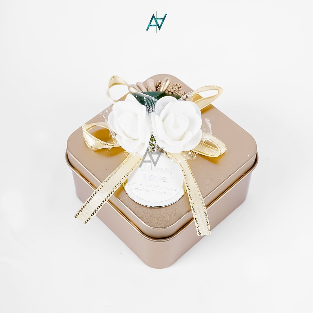 Square Nikkah Tin Boxes – Premium Bid & Favor Boxes - aliakbardecoration