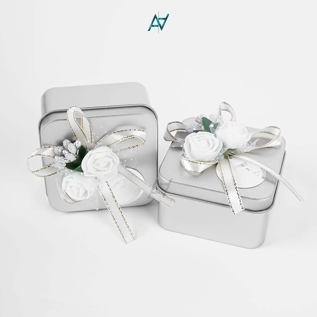Square Nikkah Tin Boxes – Premium Bid & Favor Boxes - aliakbardecoration